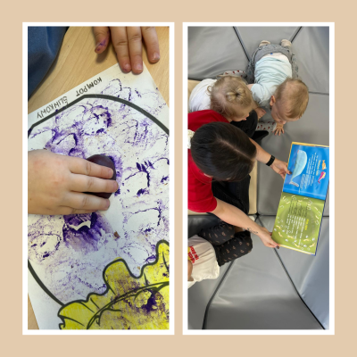 Dzieci podczas zajęć